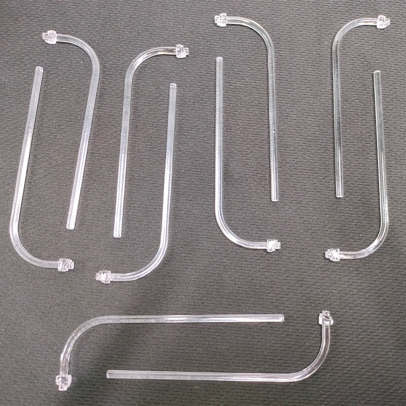 Pièces d'injection en plastique de polycarbonate de tuyau de lumière mené par haute qualité